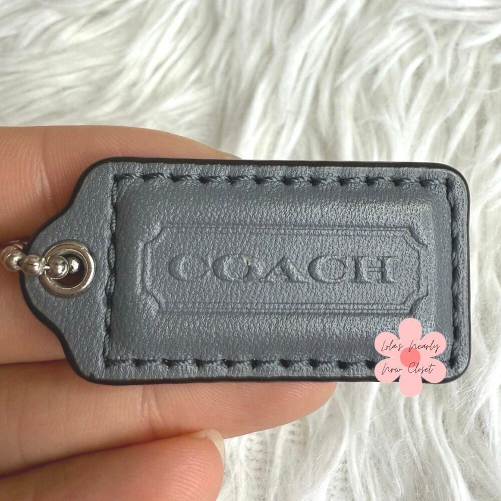 1.5" COACH Fob Bag Charm Hang tag Hangtag
